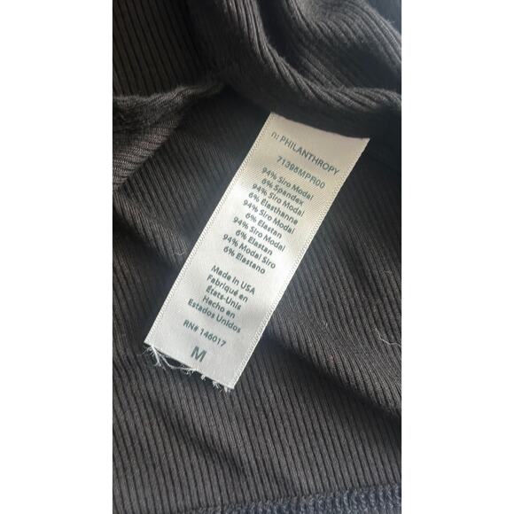 NWT New N:Philanthropy Black Nix Ribbed Knit Mini Dress Women's Size Medium - Picture 5 of 8